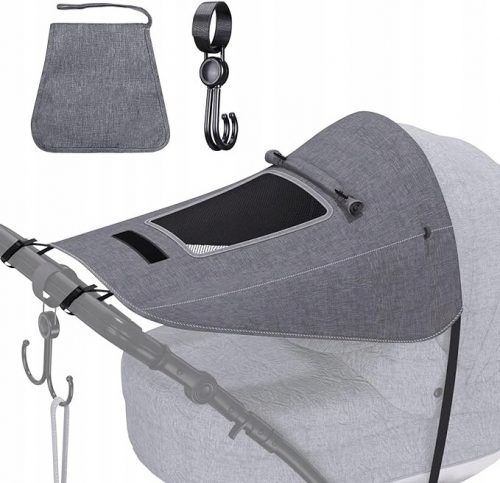  Ombrello per passeggino CUSTODIA PER VELA PER PASSEGGINO GRANDE GRIGIO 88 cm grigio + Scatola di cartone con coperchio separato 20 cm x 15 cm x 25 cm 1 pz.