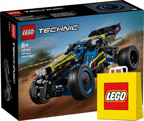  Buggy da corsa fuoristrada LEGO Technic 42164 + sacchetto di carta LEGO VP medio 41 cm x 34 cm x 11 cm SACCHETTO REGALO