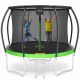 Trampolino - Trampolino elastico 4FIZJO Pro TP04 con rete, 312 cm, verde