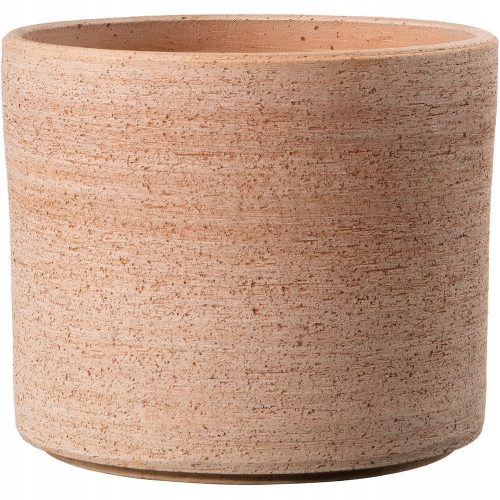  Vaso da fiori Deroma 15 cm x 15 x 12,2 cm diametro 14,7 cm ceramica naturale, tonalità del marrone e del beige, tonalità dell'arancio, terracotta