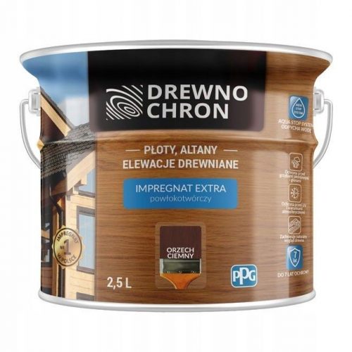  Impregnazione del legno Drewnochron 364418 noce scuro 2,5 l