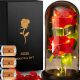 ROSA ETERNA CONFEZIONE REGALO San Valentino FIORE LED PER BAMBINA + BATTERIE