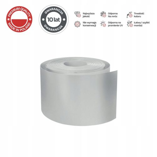 Nastro per recinzione 26 metri Thermoplast 190 mm GRIGIO