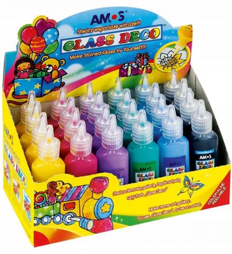  Colori per vetro Amos 24 pz. x 22 ml