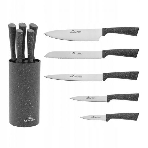 Set di coltelli nel ceppo Gerlach Smart Granit, 5 pz.