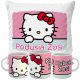  SET CUSCINO + TAZZA HELLO KITTY NOME REGALO DI COMPLEANNO VARI DISEGNI