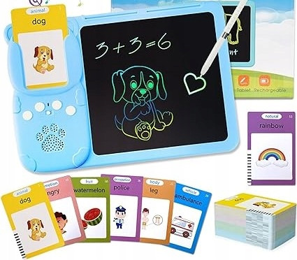  TABLET GIOCATTOLO PER IMPARARE L'INGLESE 244 PAROLE PER BAMBINI DI 3 4 5 6 7 8 ANNI