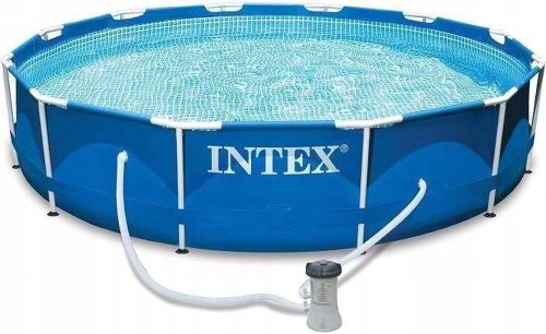 Piscina da giardino - Piscina Intex con cornice rotonda 305 x 305 cm