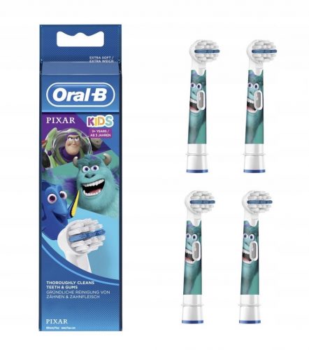  Testina per spazzolino da denti per bambini originale Oral-B Pixar (4 pz.)