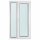 Finestra da balcone in PVC 1300x2300, bianca, con basculante