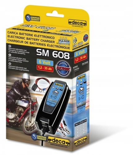  Caricabatterie moto Deca SM 608 6V 0,8A