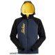 2888 Snickers Felpa con zip e cappuccio blu navy L