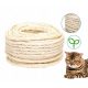  Corda in sisal resistente e lunga per tiragraffi, 20 m/6 mm