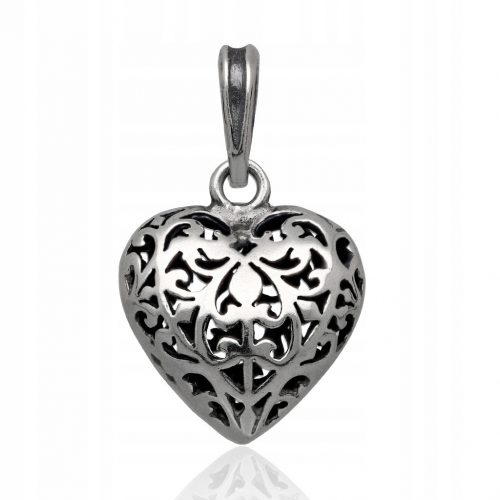  Ciondolo in argento con cuore traforato, argento sterling (925).