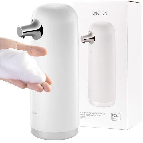 Dispenser di sapone da terra Enchen touchless 330 ml bianco