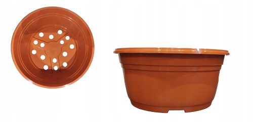  Vaso da fiori Zoigarden 21 cm x 22 x 10,3 cm diametro 21 cm in plastica tonalità marrone e beige, terracotta