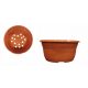  Vaso da fiori Zoigarden 21 cm x 22 x 10,3 cm diametro 21 cm in plastica tonalità marrone e beige, terracotta