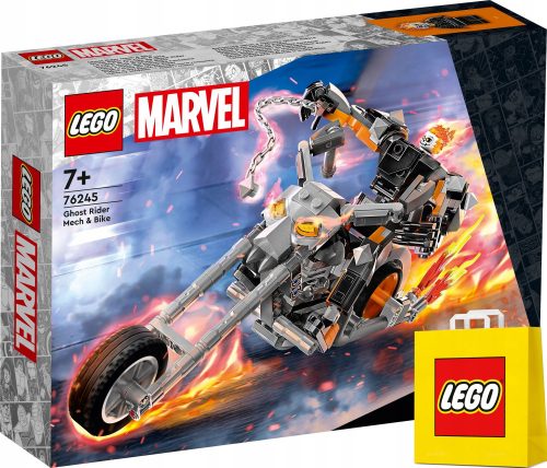  LEGO Super Heroes 76245 Scary Rider - mech e motore + VP Sacchetto di carta LEGO medio 41cmx34cmx11cm BORSA REGALO