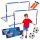 2 x PORTA DA CALCIO PER BAMBINI KIT DA CALCIO