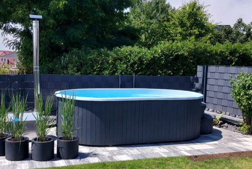 Piscina ovale Euroline 370 x 210 cm