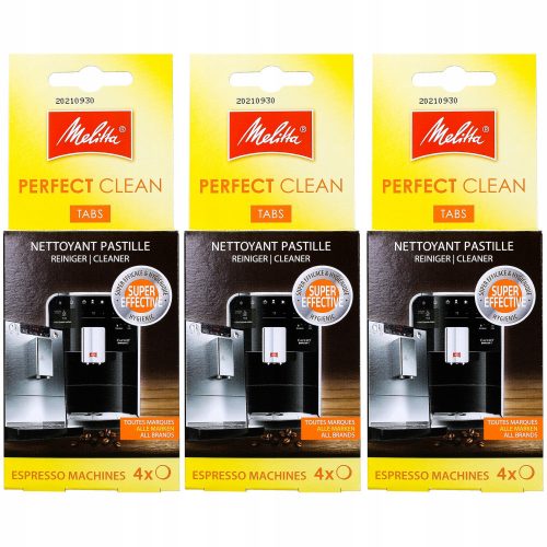  Pastiglie detergenti Melitta Perfect Clean Tabs, 4 pezzi