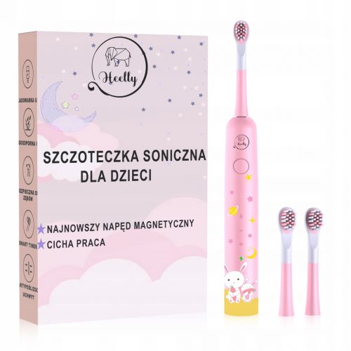  SPAZZOLINO SONICO PER BAMBINI PREMIUM ROSA HEELLY