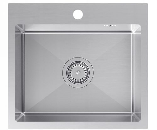 Lavello Quadron LUKE 100 a una vasca, acciaio inox