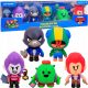  BRAWL STARS MOVABLE FIGURES BRAYERS CONFEZIONE DA 5 MORTIS RAW LEON SPIKE COLT