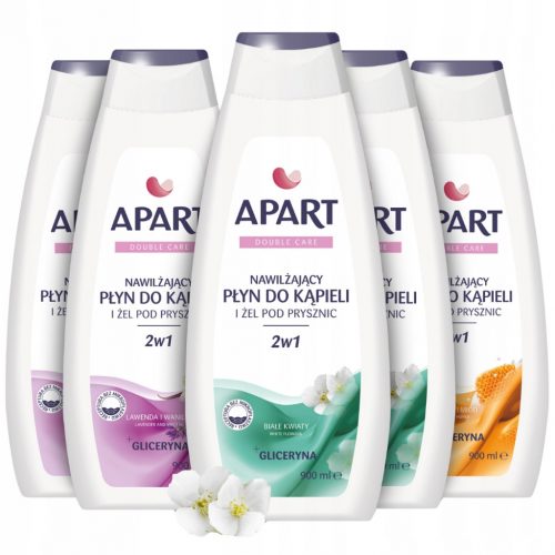  Apart gel doccia idratante e liquido da bagno 2in1 MIX Set 5x900ml