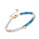  Bracciale con perle d'acqua dolce apatite pietra di luna