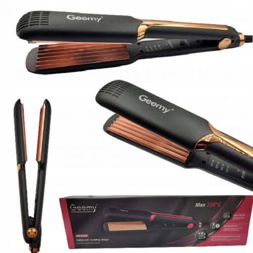  HAIR CRIMER CERAMICA PRO IONIZZAZIONE Geema ONDE NERO ORO