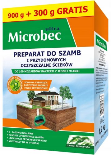  Polvere Microbec per fosse settiche, 1,2 kg