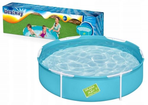 Piscina Bestway rotonda con cornice blu 152 x 152 x 38 cm 580 l