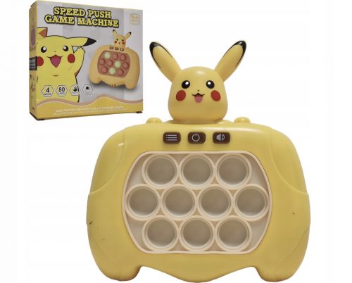  POP IT POPIT PIKACHU BOLLE GIOCO ELETTRICO ANTISTRESS ARCADE HIT