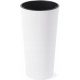  Vaso da fiori Lamela 19,6 cm x 19,6 x 36,4 cm diametro 19,6 cm plastica bianca