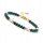  Bracciale con perle d'acqua dolce e malachite