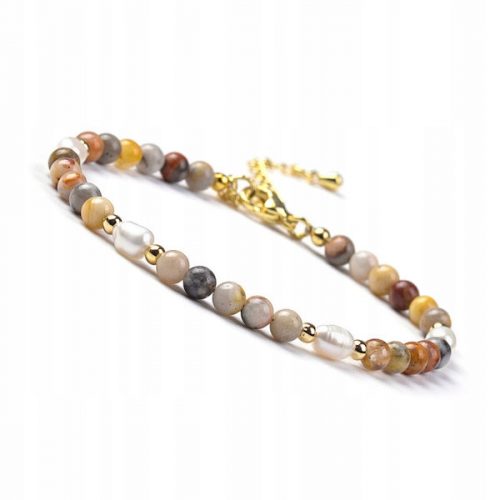  Bracciale di perle d'acqua dolce Sunny Jasper