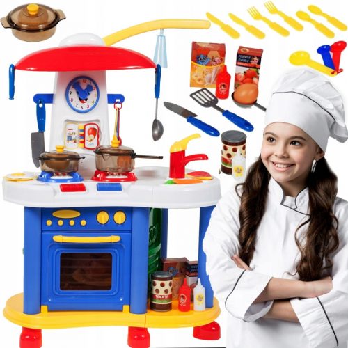  CUCINA PER BAMBINI SUONI LUCE PENTOLE ACCESSORI