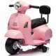  Vespa baby cavalcabile a batteria con schienale, colore rosa cipria