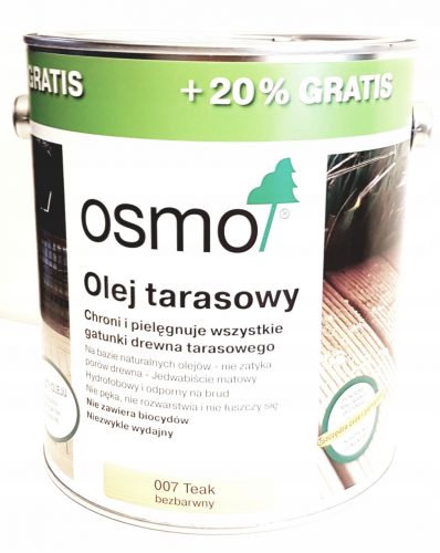 Osmo 007 Olio per terrazza 3l Incolore