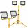 Lampada da terra alogena con supporto, doppio Ledlux 160 cm giallo + 2× Alogena bianco freddo 9000 lm 100 W