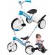  FIRST BIKE ELITE+ BLUE bicicletta a tre ruote per bambini 2, 3, 4 anni