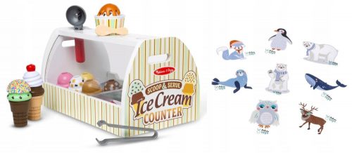  Gelateria Melissa & Doug in legno 28 pz.