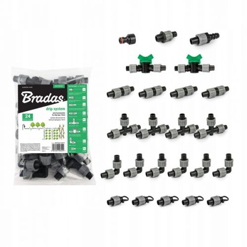  Bradas DSTA20-SET1 set di accessori per nastro gocciolante 24 pz.