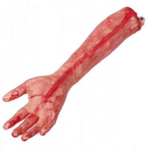  MANO artificiale per HALLOWEEN horror SANGUE 45 cm