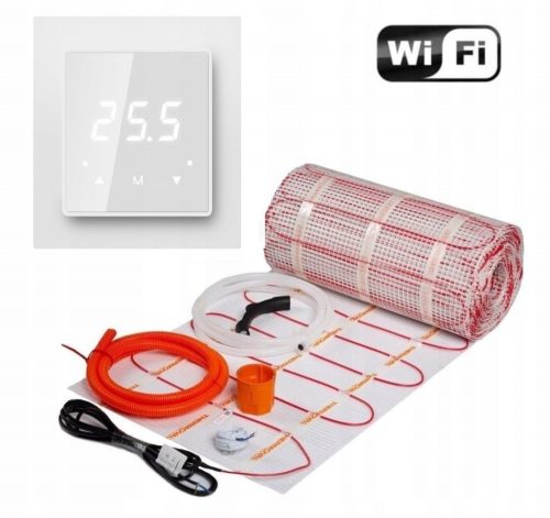 SET TAPPETI RISCALDANTI 2,5M2 170W/M2 TVT33 BIANCO WIFI