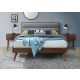  Letto matrimoniale imbottito Halmar Orlando 160x200 noce