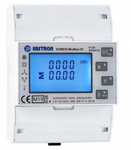 Contatore trifase EASTRON SDM630M Modbus V2 100A MID