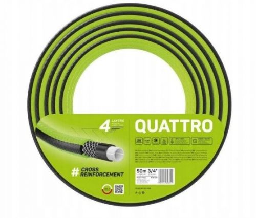  Tubo da giardino 3/4'' 50m CELLFAST QUATTRO 10-073