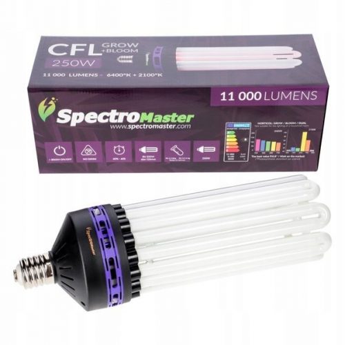  Lampadina CFL Spectromaster da 250 W per piante in crescita